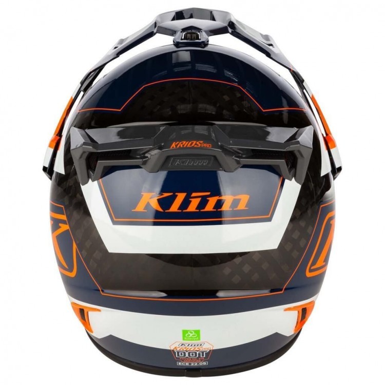 Klim Krios Pro Carbon Adv Rally Motosiklet Kaskı Oranj